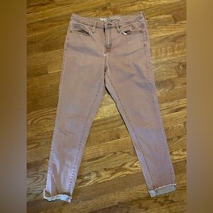 High rise skinny jeans